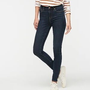 J crew 9” high rise skinny jeans point lake wash